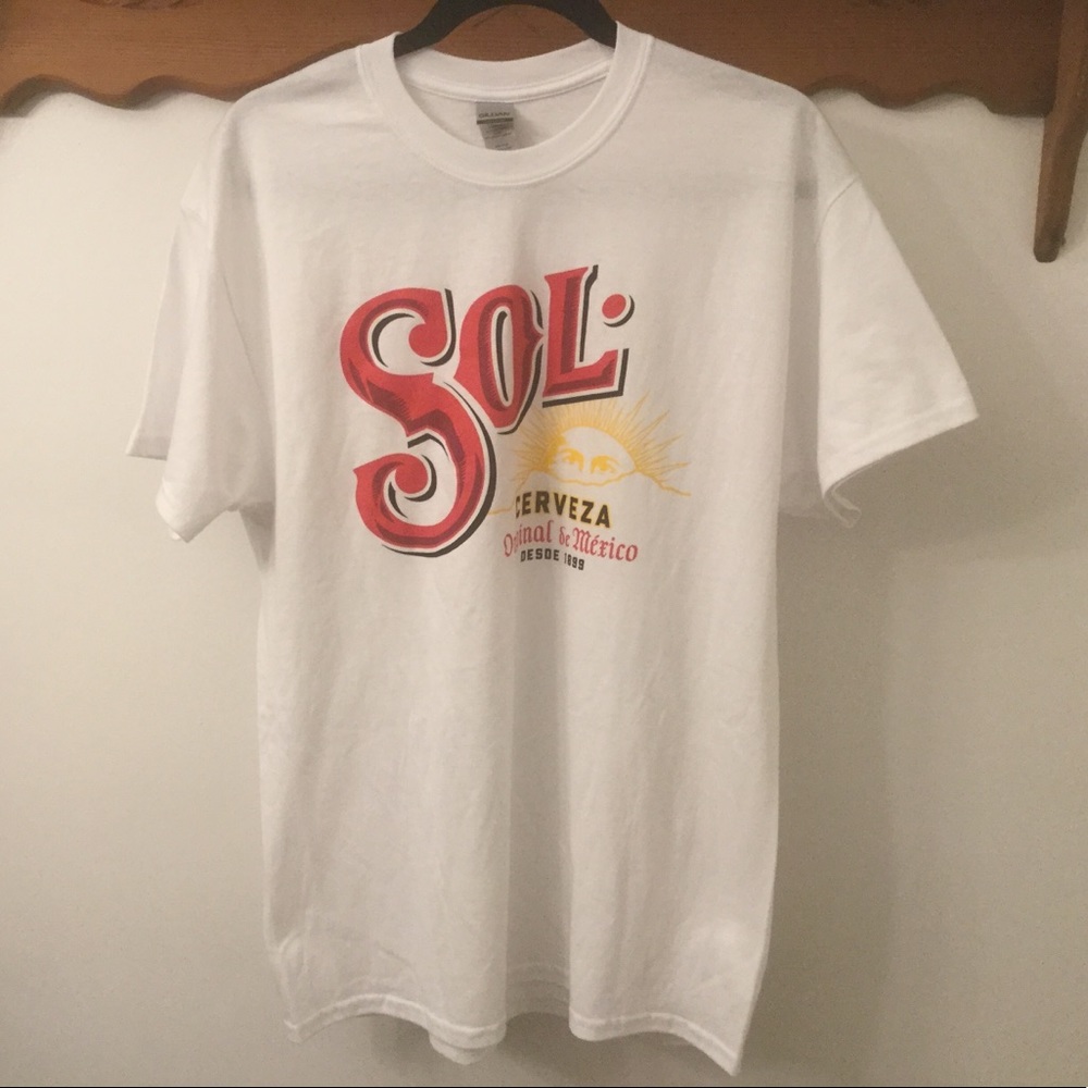 SOL CERVEZA ORIGINAL de MEXICO T SHIRT LARGE